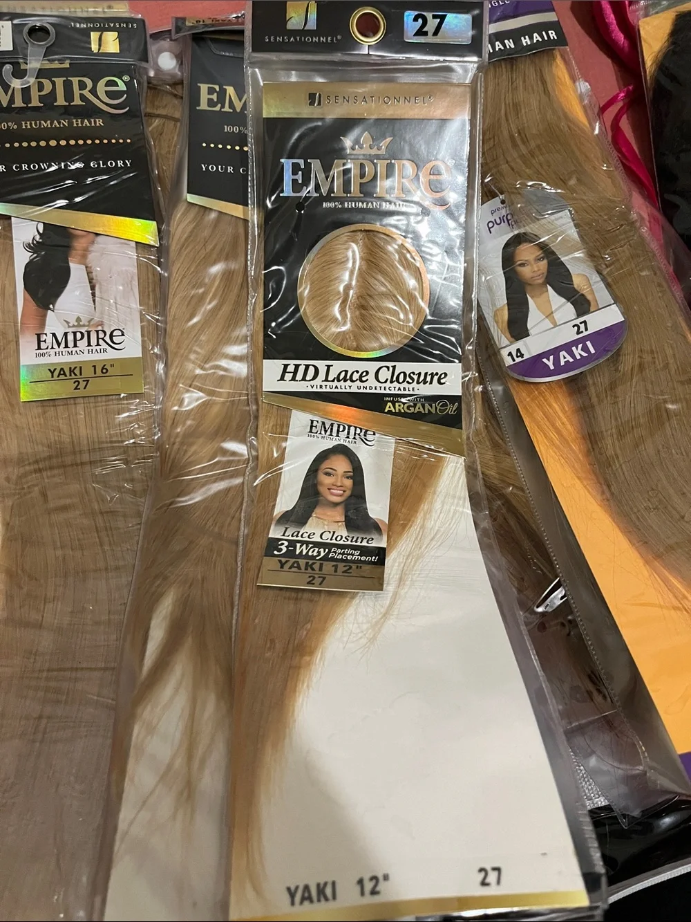 Blonde Clip-In Hair Extensions - Light Brown / Honey Blonde