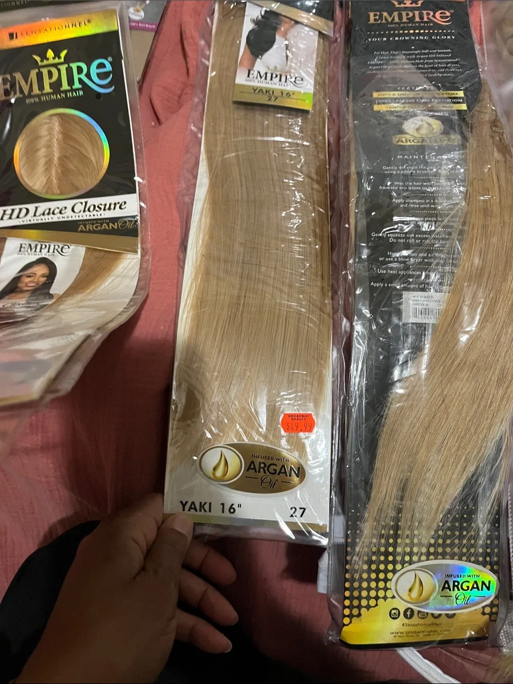 Blonde Clip-In Hair Extensions - Light Brown / Honey Blonde