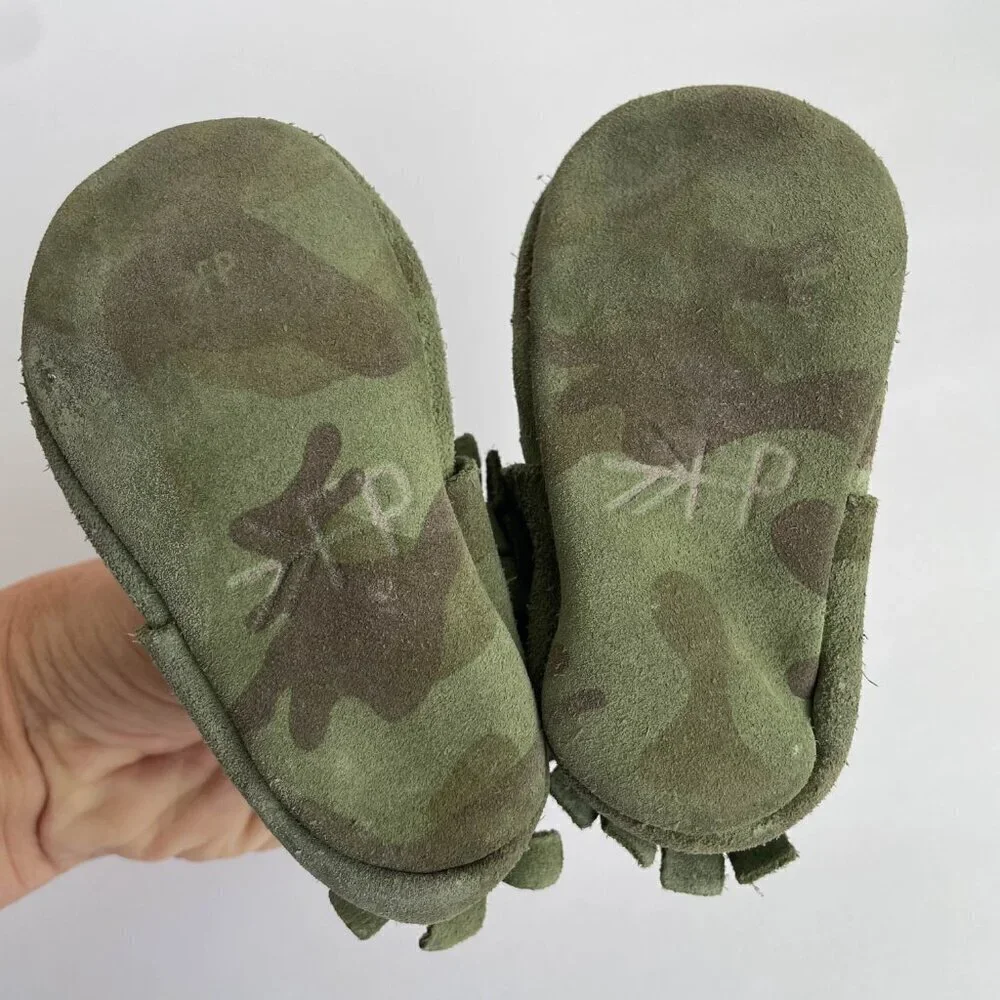 Freshly Picked crib camo moccasin