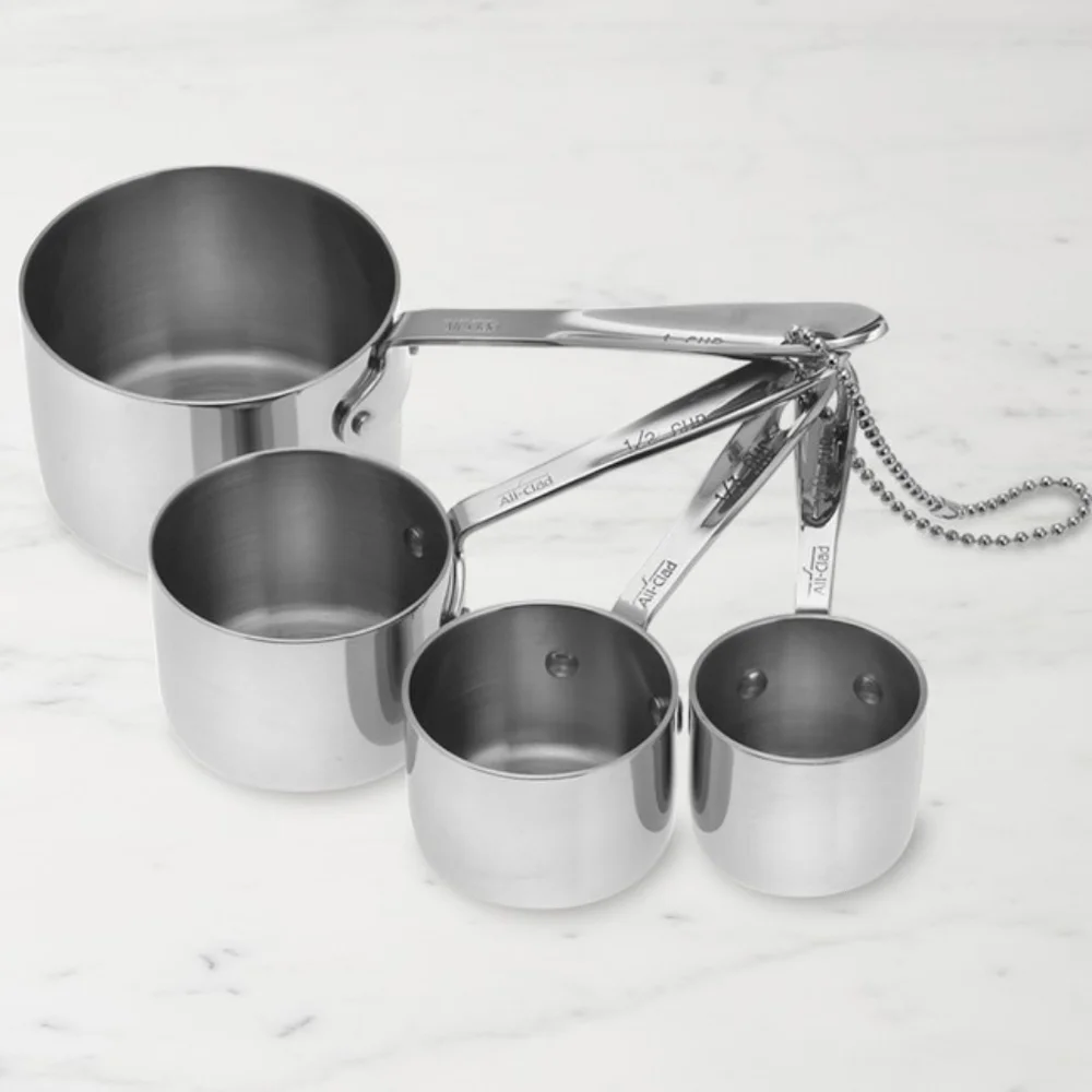 All-Clad standard measuring cup set of 4 stainless steel - NEW with tags!