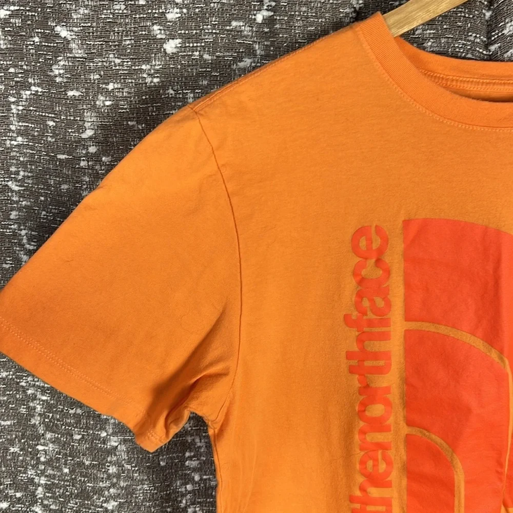 The North Face Men's‎ Short-Sleeve Jumbo Half Dome Orange Shirt Tee Size Large