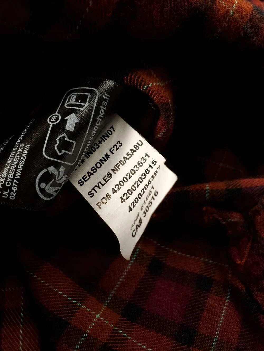 The North Face Arroyo Lightweight Flannel Shirt Mens XL Button Up Orange Pink