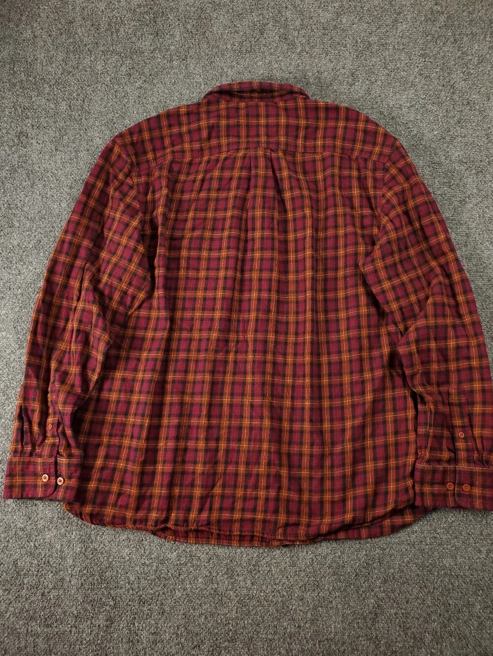The North Face Arroyo Lightweight Flannel Shirt Mens XL Button Up Orange Pink