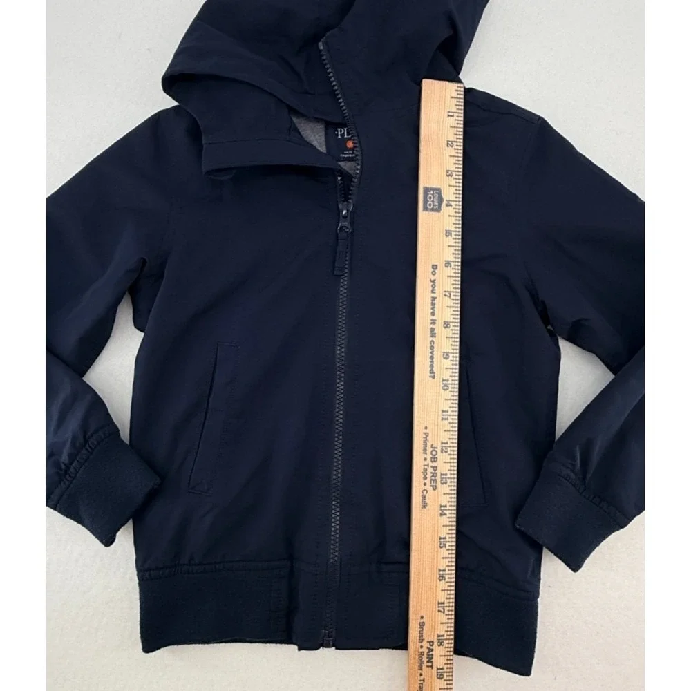 The Childrens Place Hoodie Kids Size Small Black Zip Up‎ Sweatshirt Basic Fleece