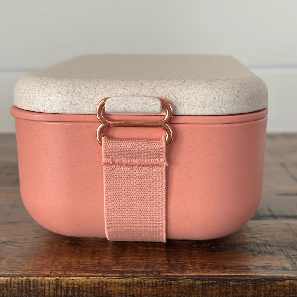 Our Place Layered Lunch Box with Clips and Utensils