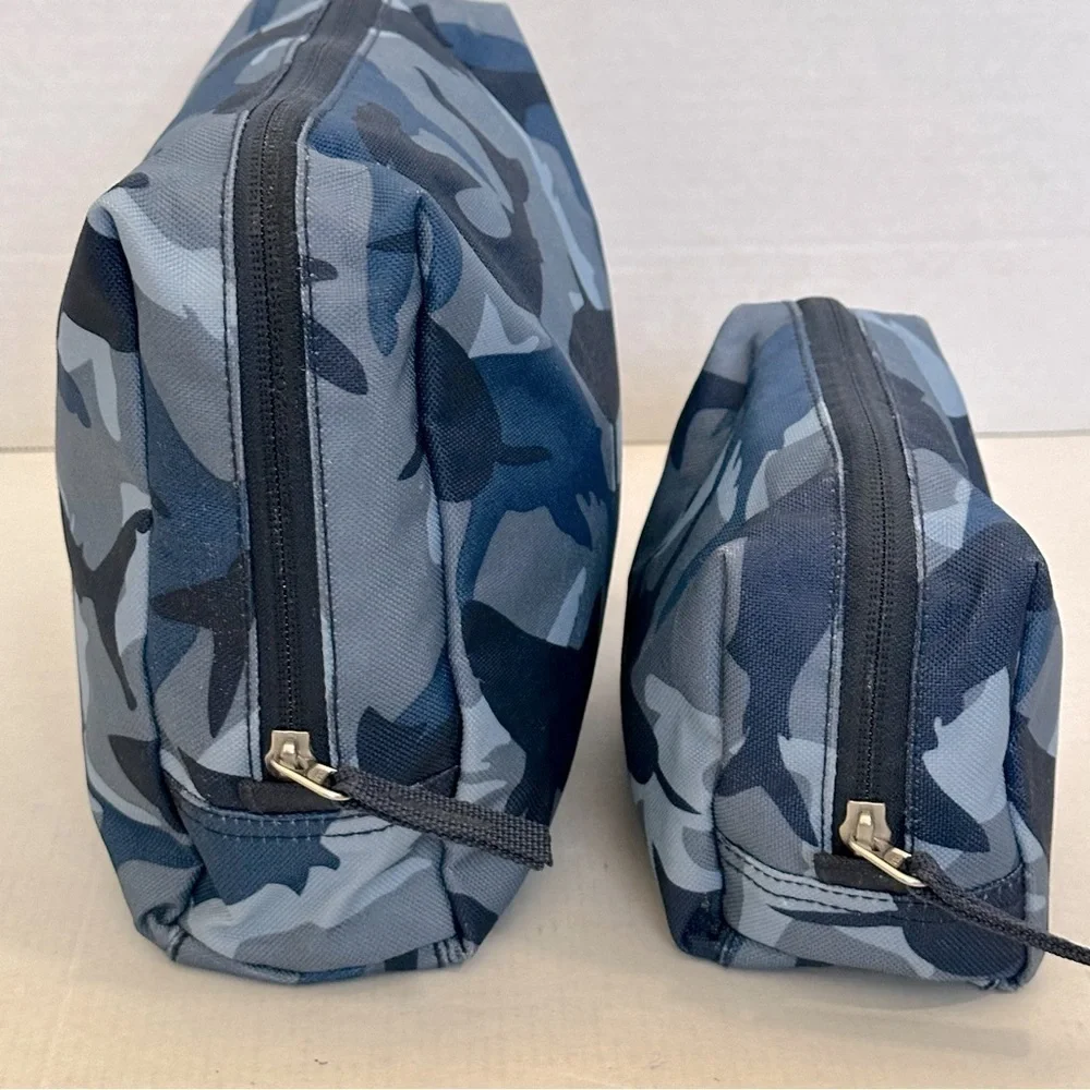 Pottery Barn shark Camouflage kids toiletry Bag Set