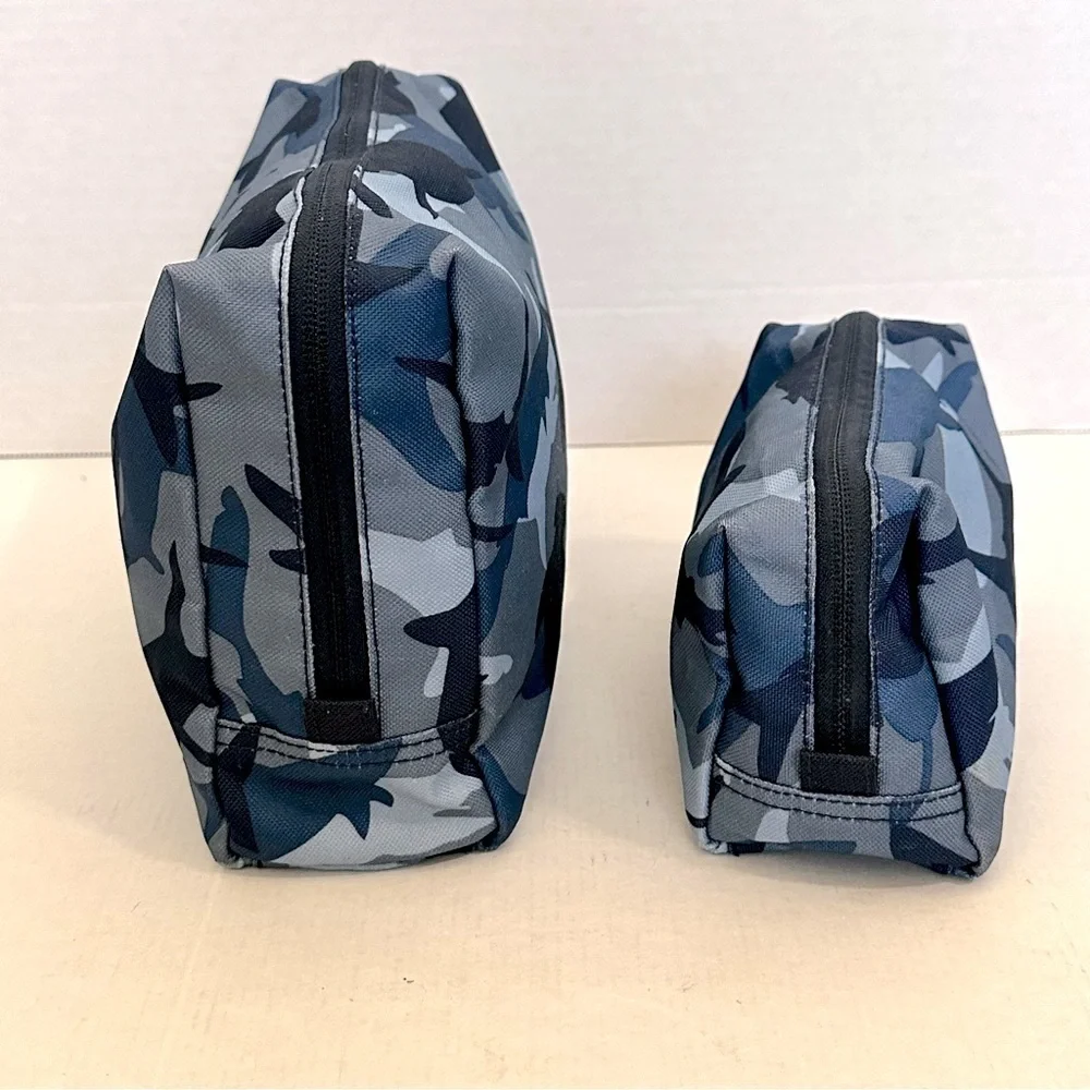 Pottery Barn shark Camouflage kids toiletry Bag Set