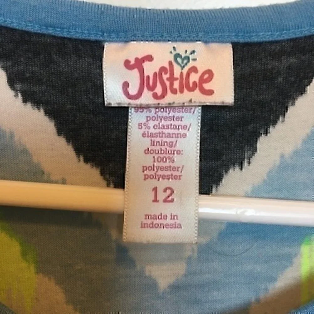 Justice girls size