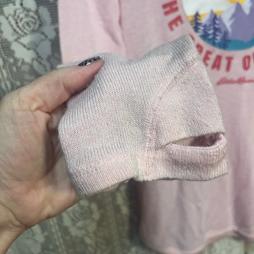 Eddie Bauer Pink Kids Hoodie with Adventure Print (093)
