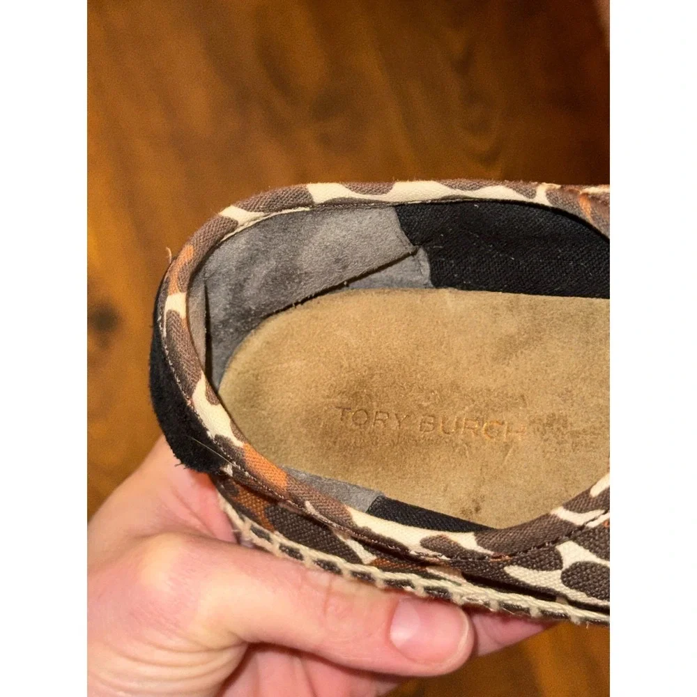 Authentic Tory Burch‎ Leopard Print Espadrille Sneakers Size 6.5 NWOB, NWOT