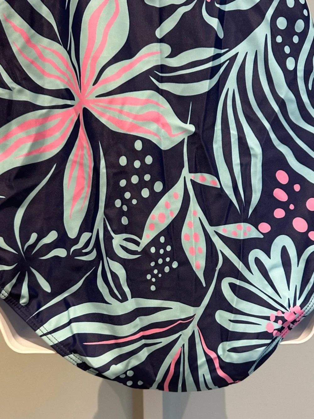 Blue and Pink Floral One-Piece Swimsuit XXL NWOT