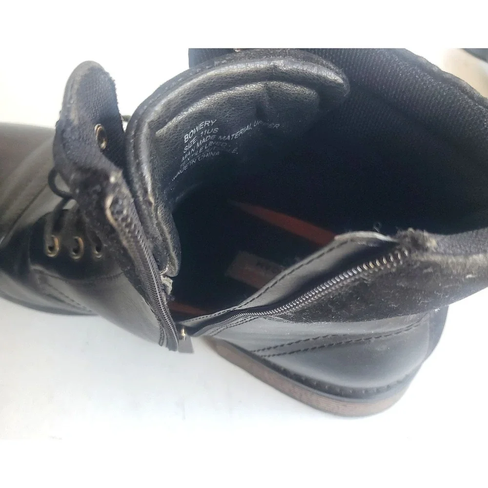 Hawke & Co Black Bowery Memory Foam Insole Chukka Boots Lace-Up Mens 11