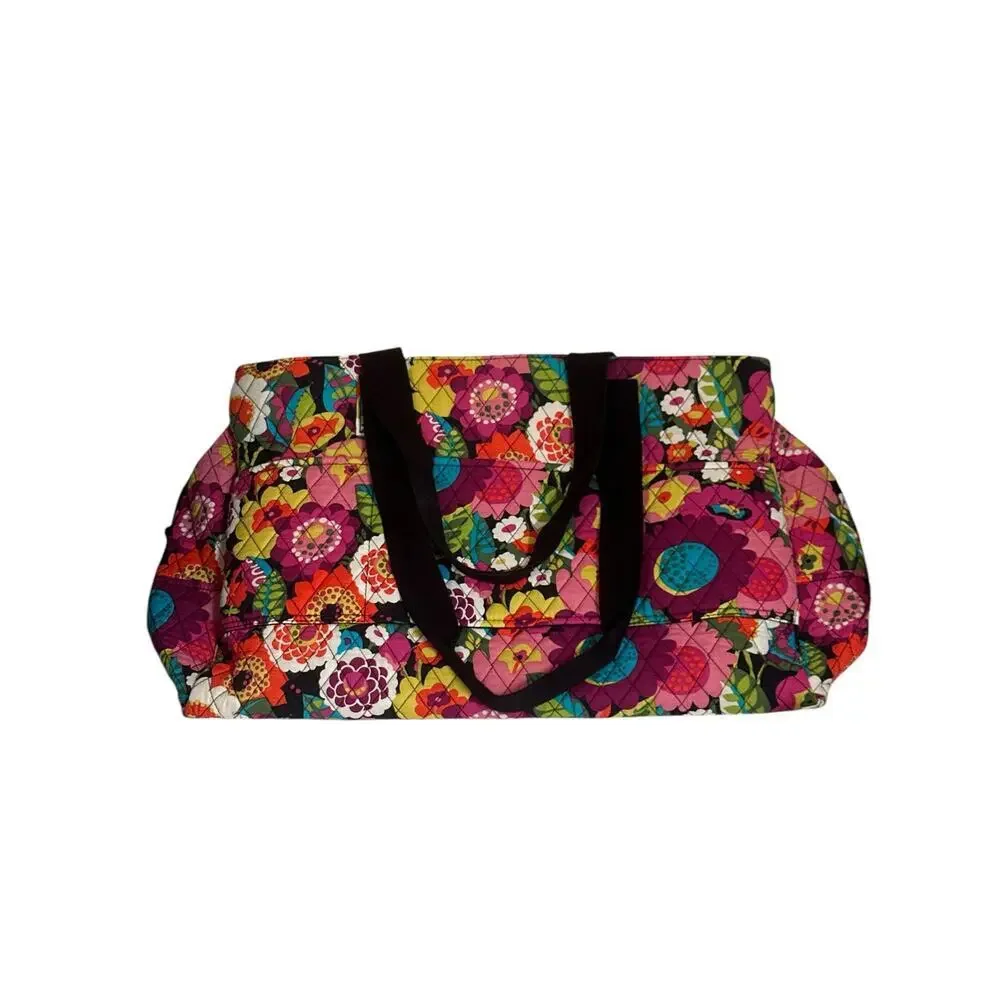 Vera Bradley Women’s Va Va Bloom Quilted Diaper Travel Tote Bag Size 12x20 Multi