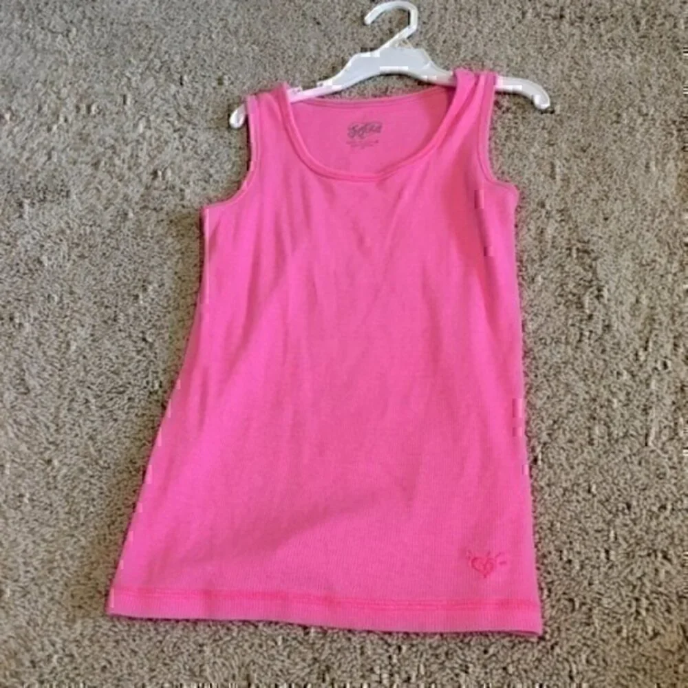 Justice Girls size 10 pink  tank top