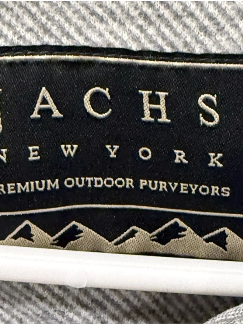 Jachs NY Shirt Men XXL Gray Button Up Long Sleeve Heavy Knit Flannel