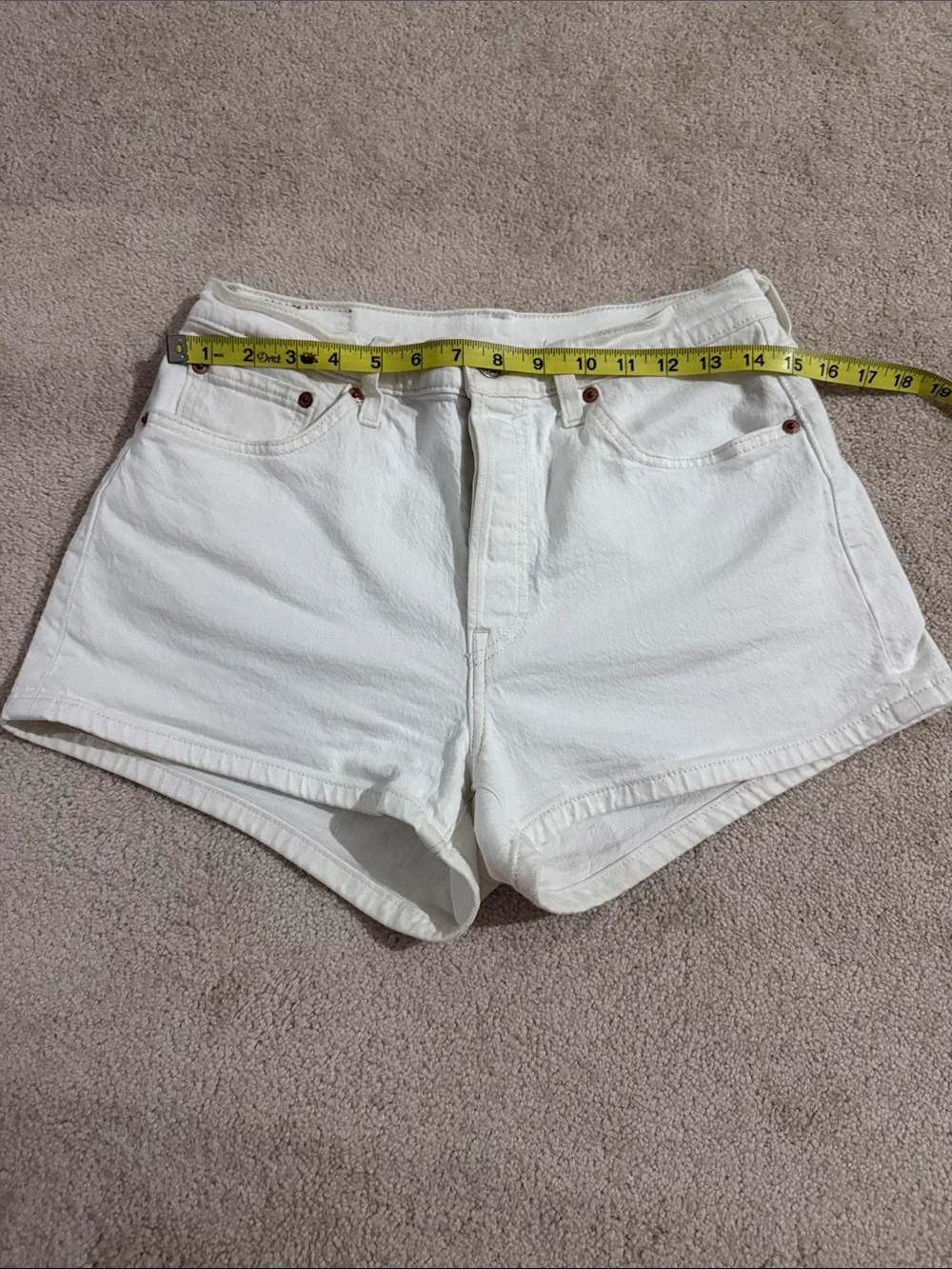 Levi’s 501 Denim White Shorts