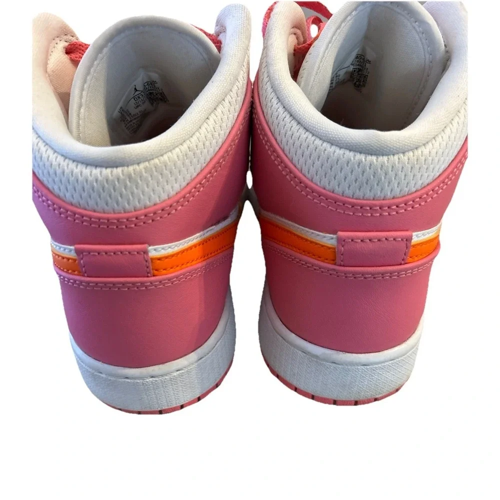 Nike‎ Air Jordan 1 Mid GS Size 7Y Pinksicle Safety Orange White DX3240-681
