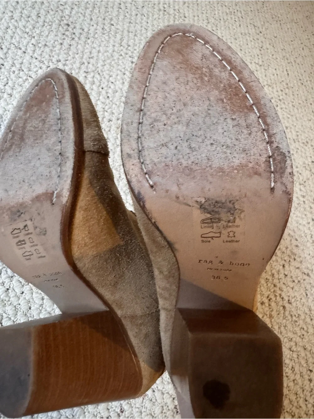 Rag and Bone Women’s Harrow Suede Ankle Booties in Tan