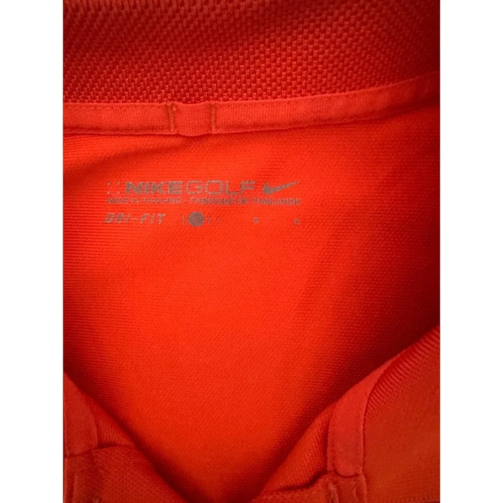 Nike Golf Clemson Tigers Polo Shirt Orange Dri-Fit‎ Mens Large