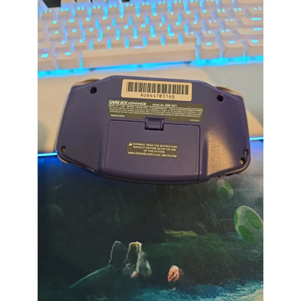 Indigo Nintendo Game Boy Advance System CIB, Works, Good Condition