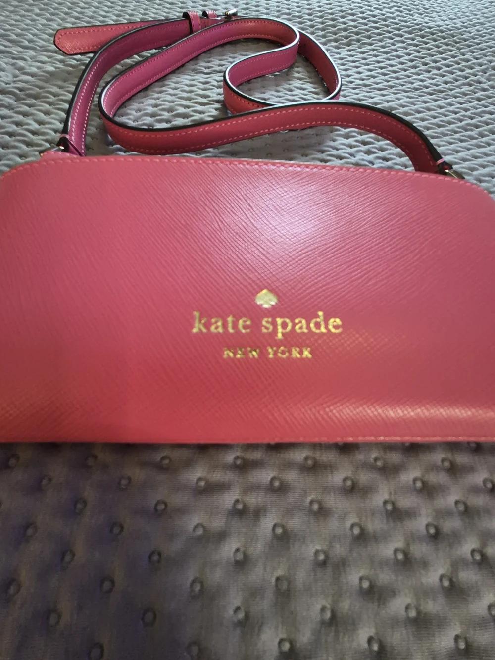 NWT Kate Spade New York Sadie Saffiano Leather Crossbody Top Zip Pink Bag