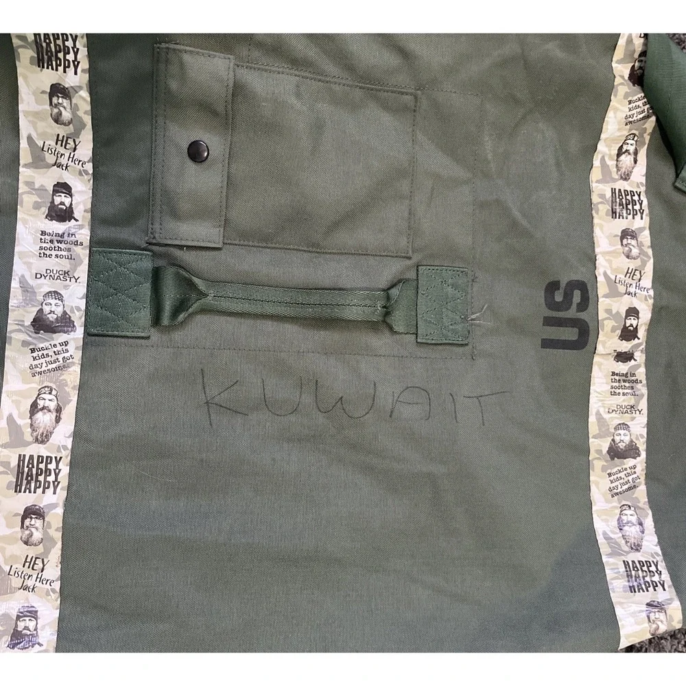 US Military Army Duffle Duffel Bag, OD Green, Nylon,‎ Top Load
