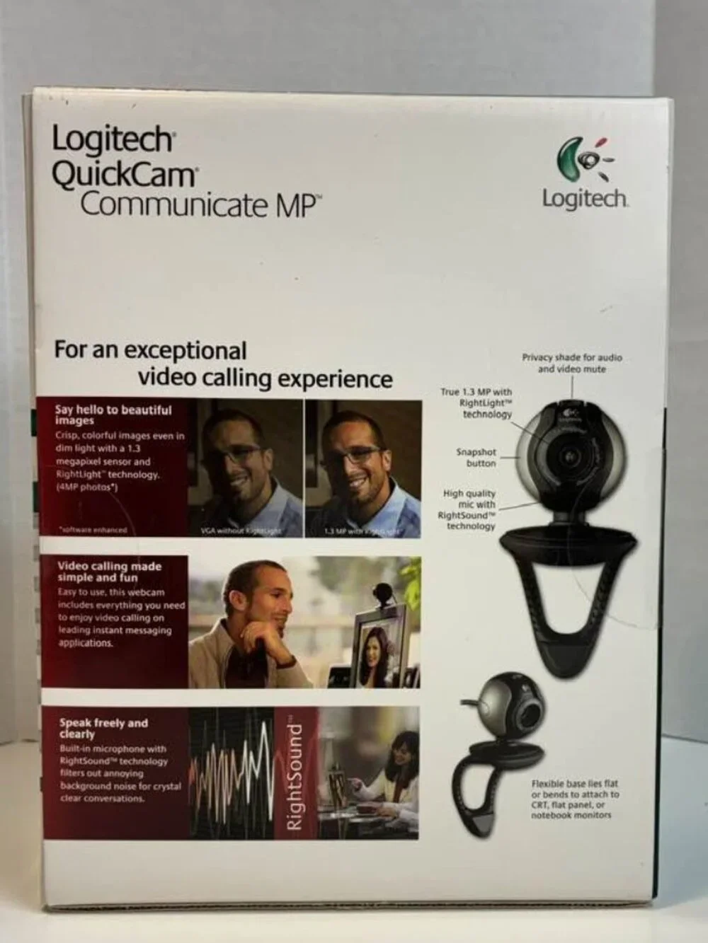 Logitech QuickCam Communicate MP Webcam 1.3MP USB Mic