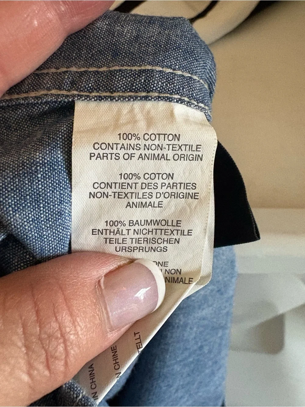 J. Crew soft chambray