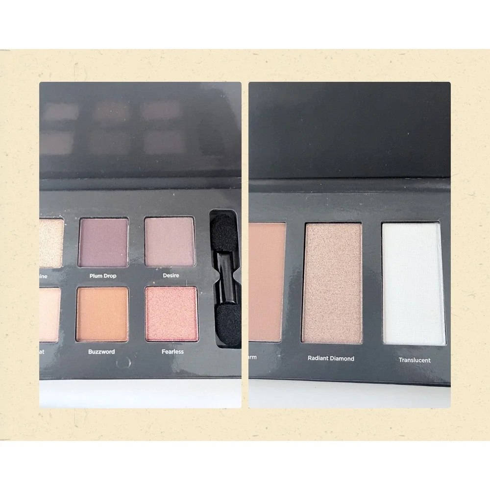 Ulta Beauty Makeup Palette Lot Face Trio Radiant Diamond Eyeshadow Plum Drop 2pc