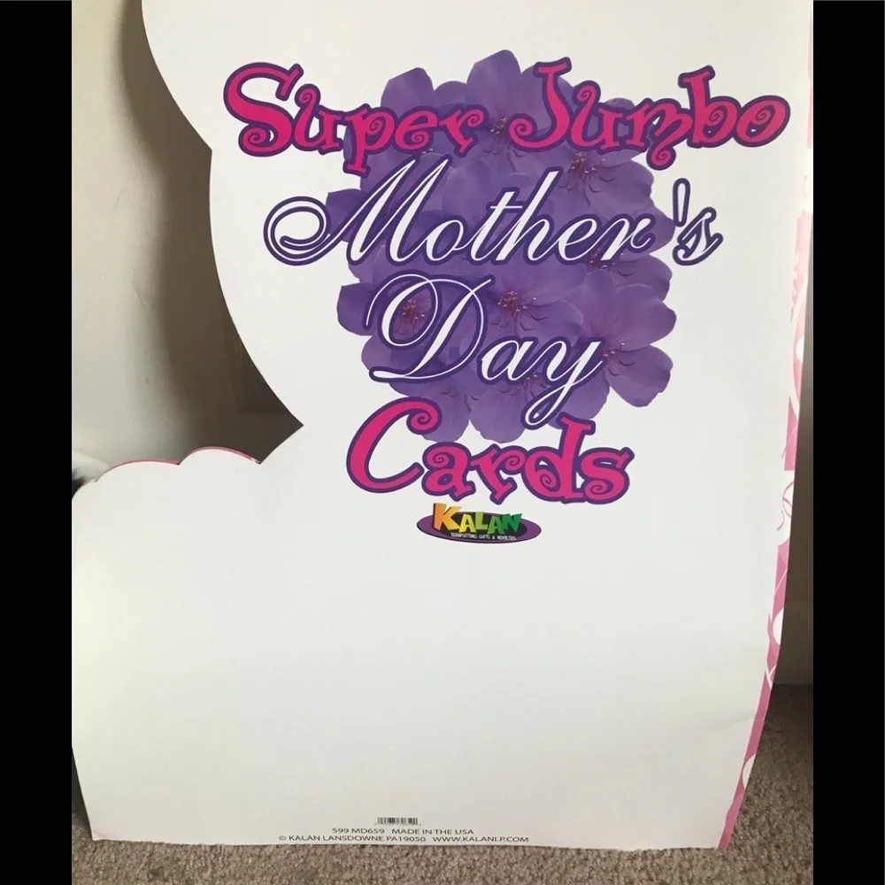 Huge Mother’s Day 2 Foot Tall Card