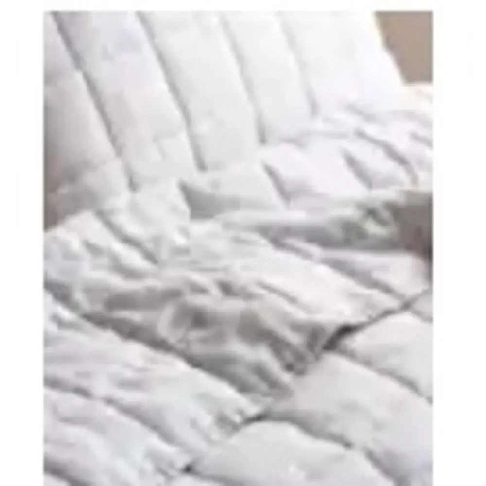 Quince European Linen Box Quilted King Sham Set Grey NWOT #S6