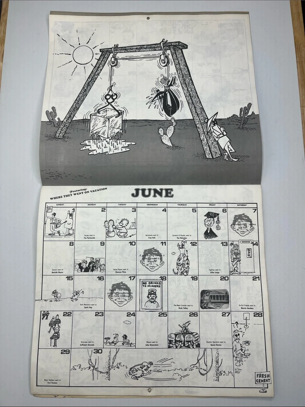 Vintage 1980 MadGag Calendar