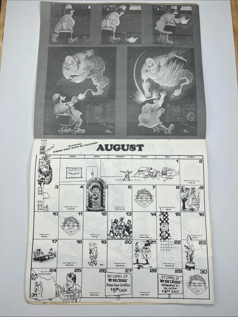 Vintage 1980 MadGag Calendar