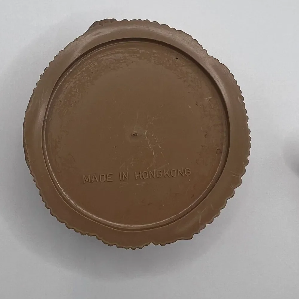 Mallard Pintail Duck Tree Branch Plastic‎ Lidded Trinket Box Vintage Hong Kong