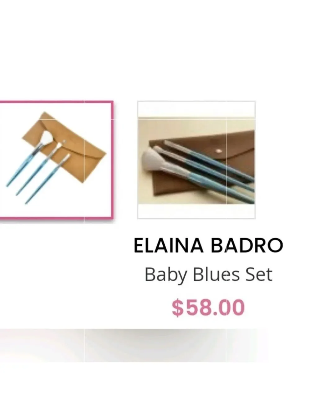 New‎ Elaina Badro Brush set