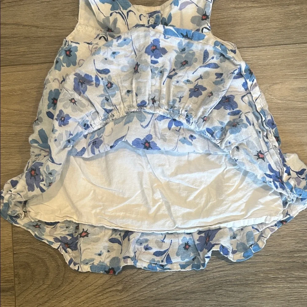 Old Navy‎ Blue and White Floral Dress Size 12-18 months