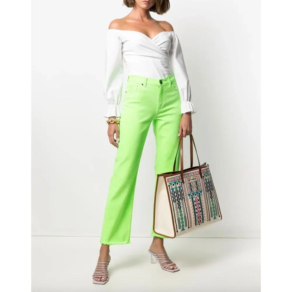 Etro embroidered canvas