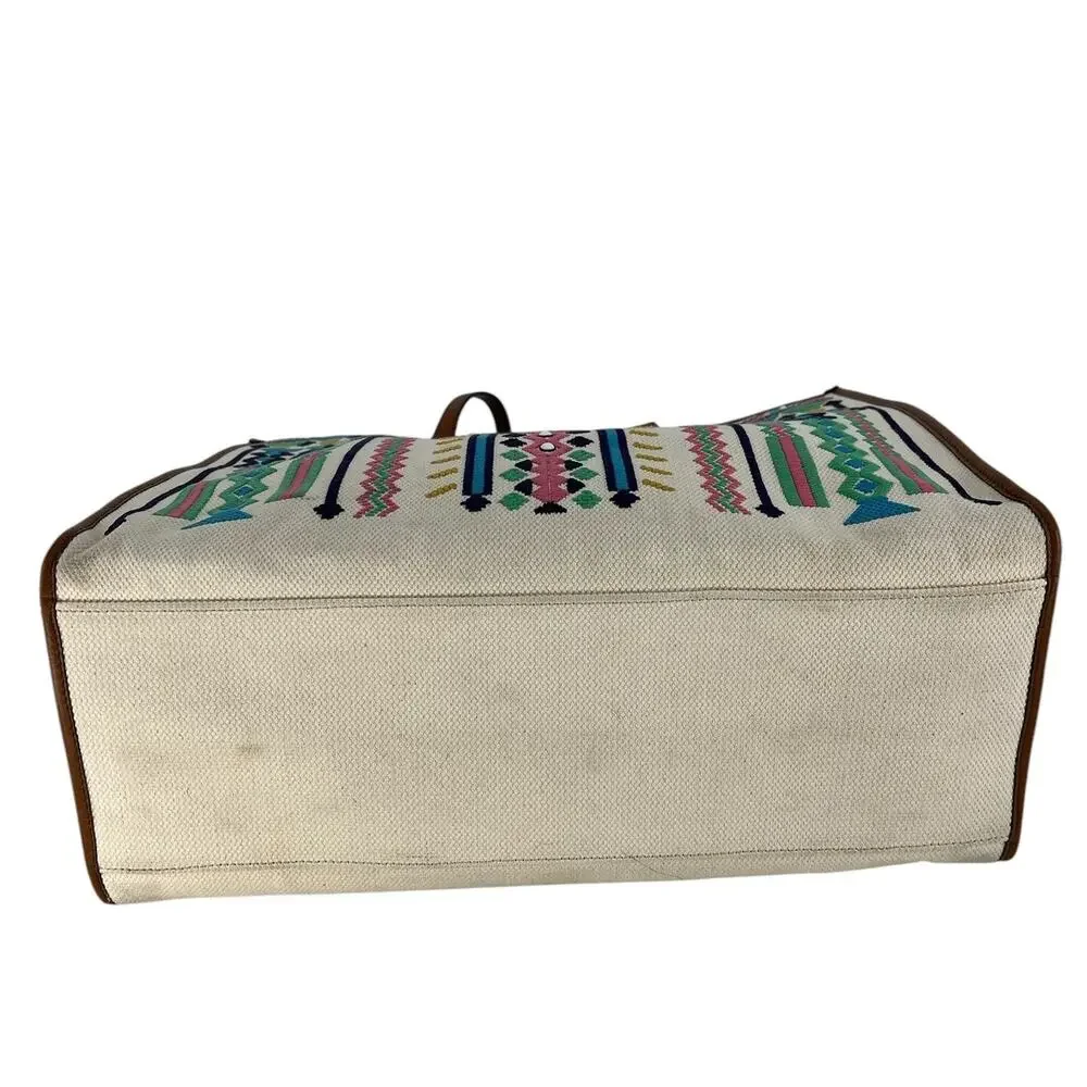 Etro embroidered canvas