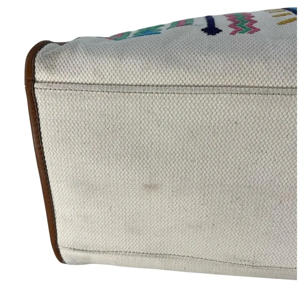 Etro embroidered canvas