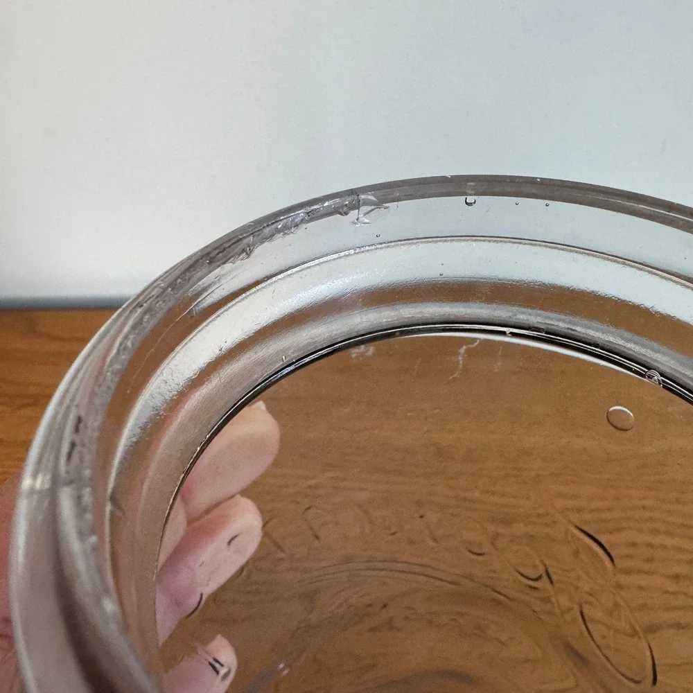 ECONOMY KERR Antique‎ Canning Jar Clear Glass Quart Jar Made in Portland, Oregon