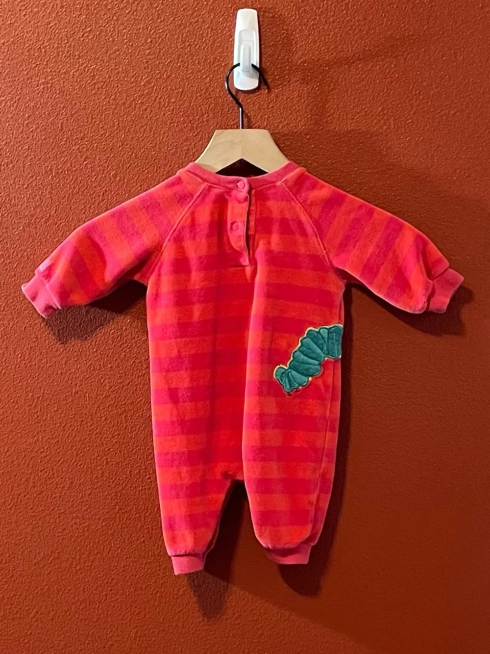 Carter’s Infants Vintage Velour Striped The Very‎ Hungry Caterpillar Book Romper