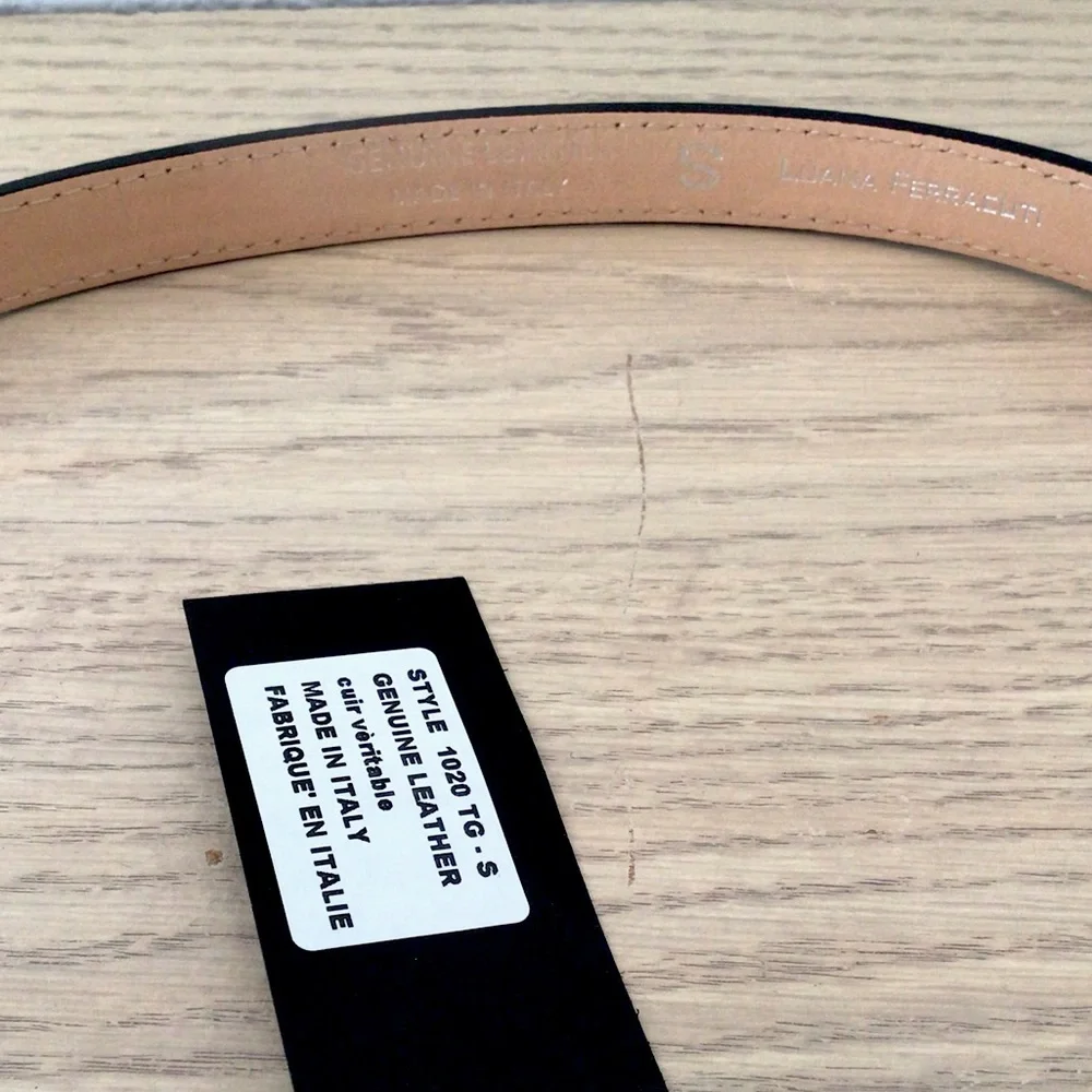 LUANA FERRACUTI Python Print Belt