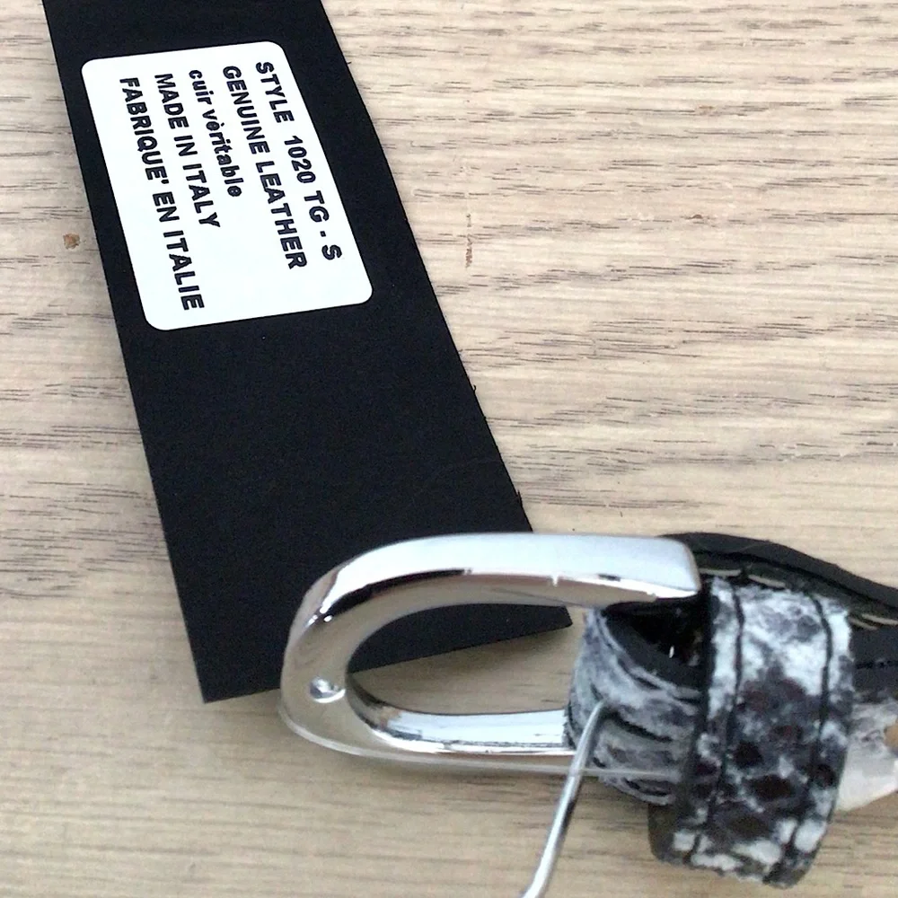 LUANA FERRACUTI Python Print Belt