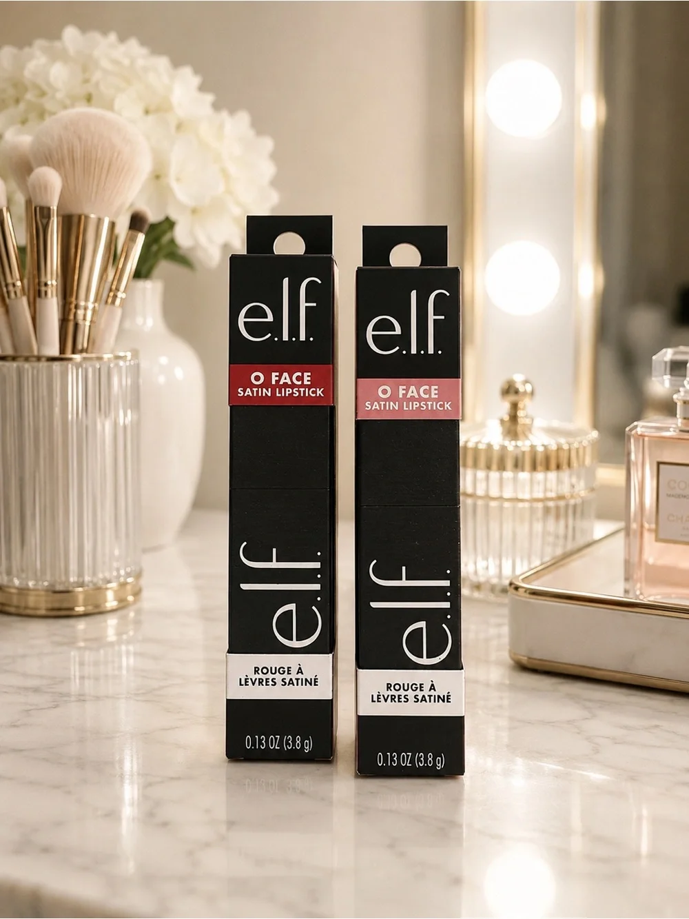 e.l.f. O Face Satin Lipstick Bundle – No regrets and Dirty Talk! BNIB!