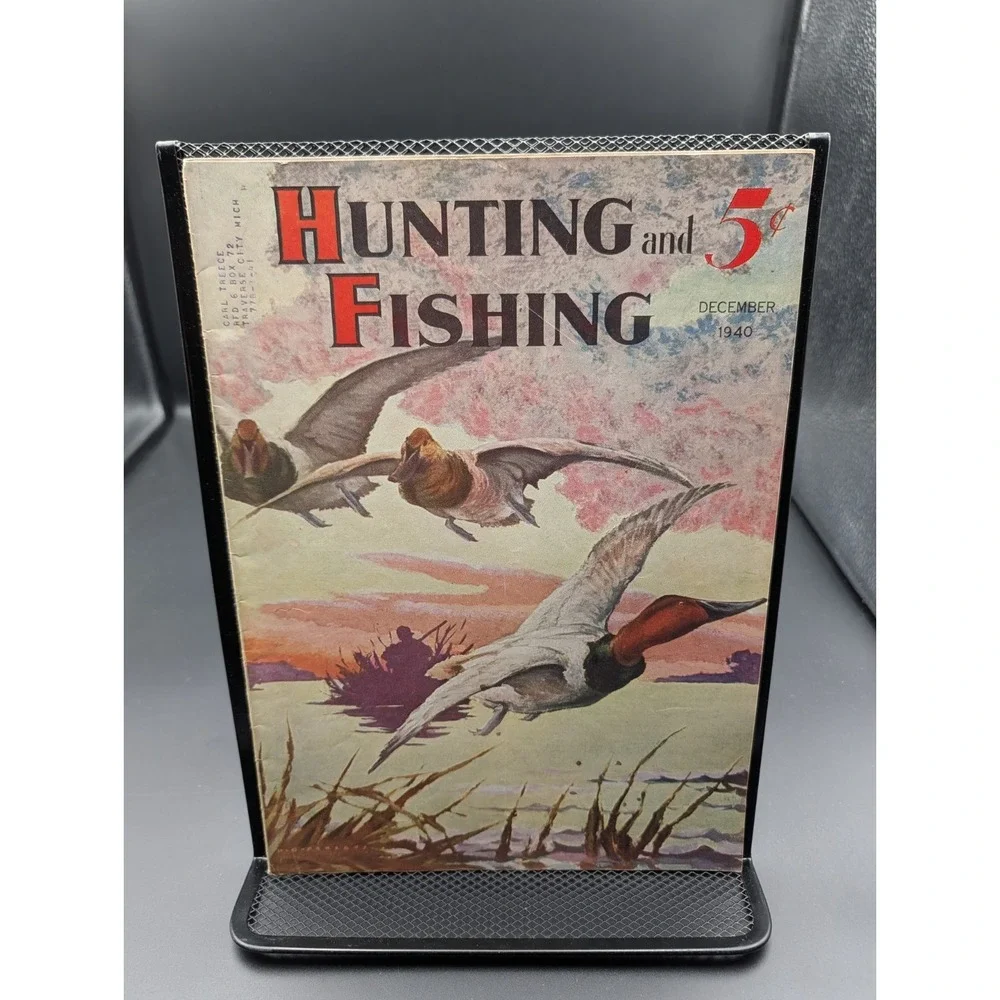 Vintage Hunting and Fishing Magazine December‎ 1940 Outdoorsman Shooting