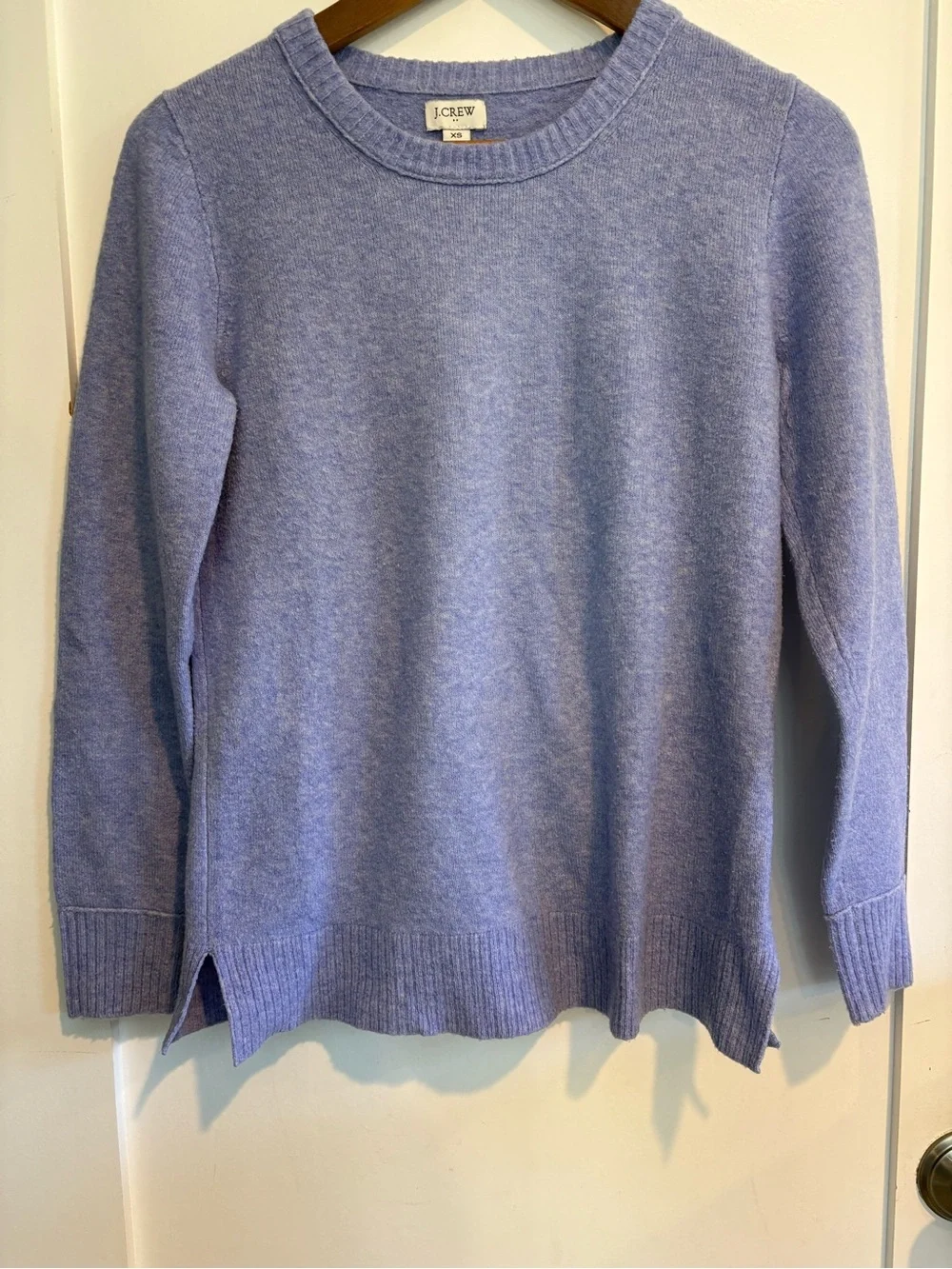 J.Crew Lavender Wool Blend Crew Neck Long Sleeve Sweater XS