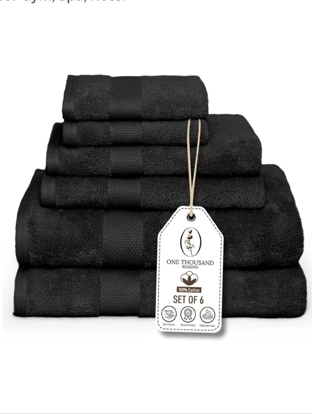 6-Pieces Premium Towel Set