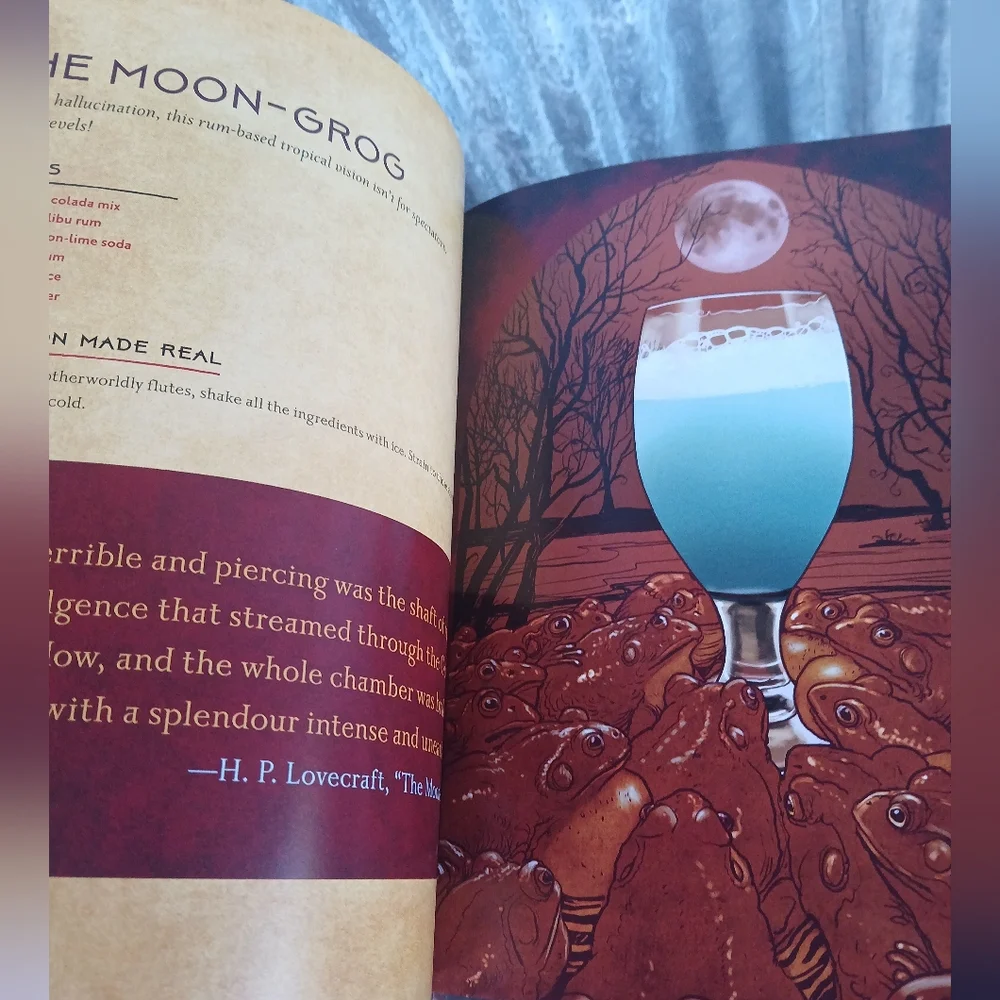LoveCraft Cocktails Hardcover Book Cocktails Art Goth Whimsygoth