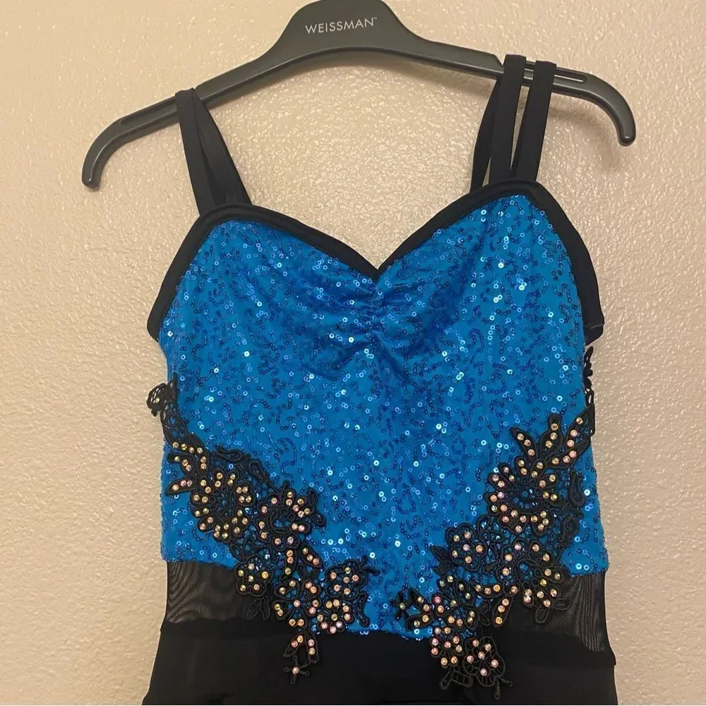 Weissman dance costume blue