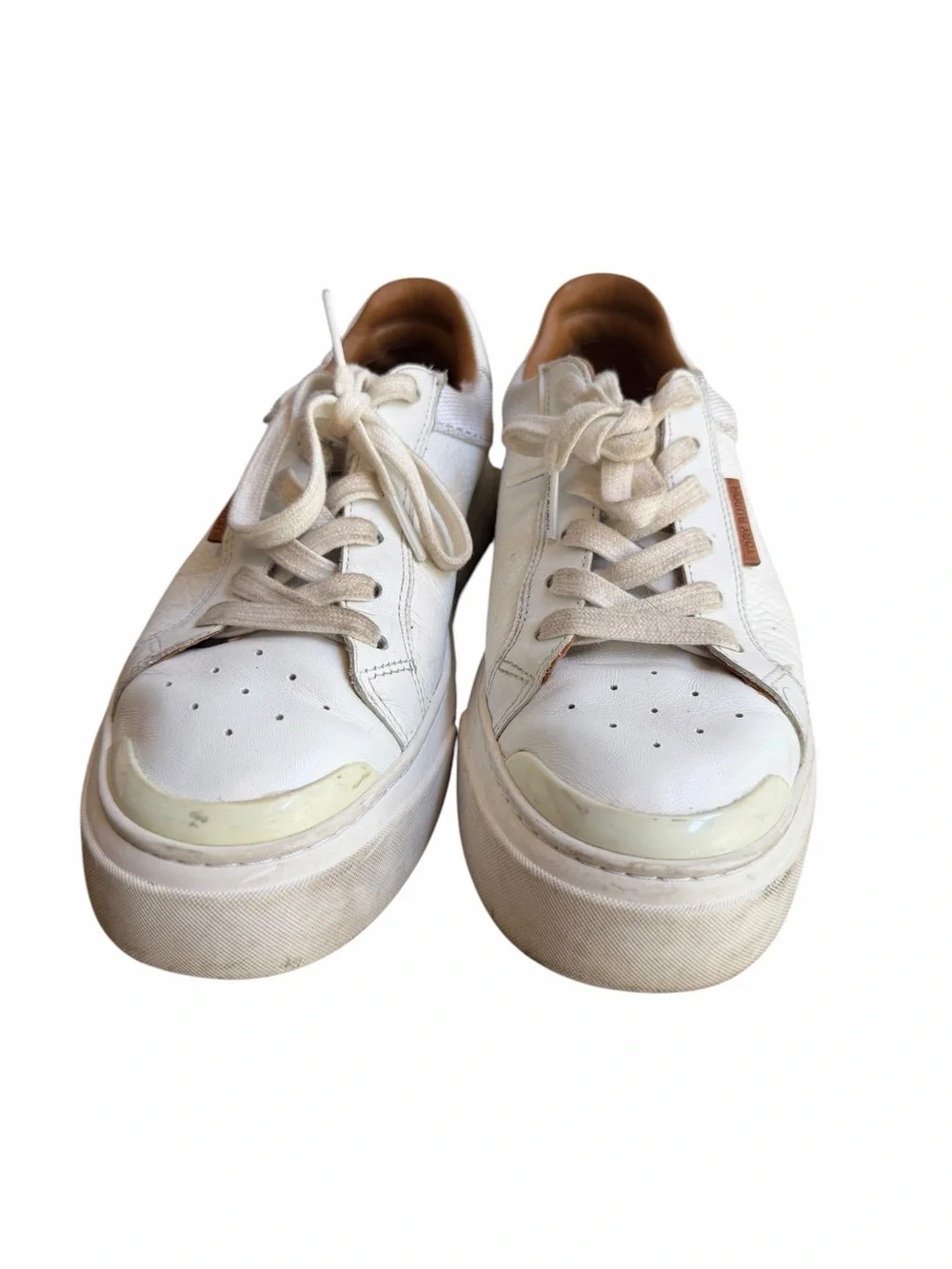 Tory Burch Ladybug sneakers white tennis court shoes size 8.5 women’s